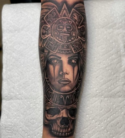 Aztec Princess Tattoo