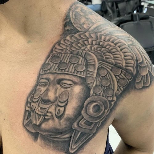 Aztec Shoulder Tattoo