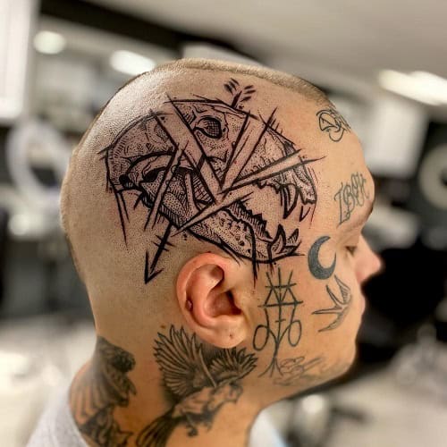 Bear Skull Tattoo
