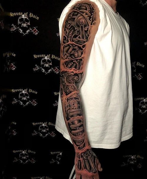 Biomechanical Arm Tattoo