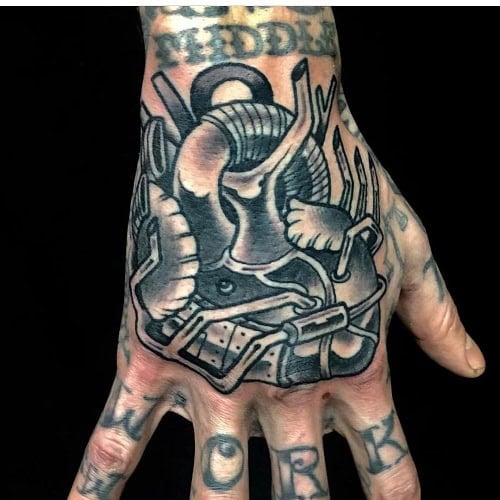 Biomechanical Heart Tattoo