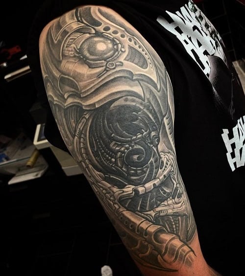 Biomechanical Tattoo Sleeve