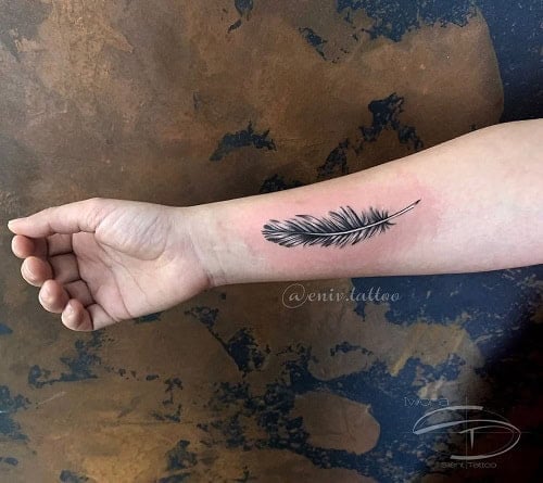 Bird Feather Tattoo