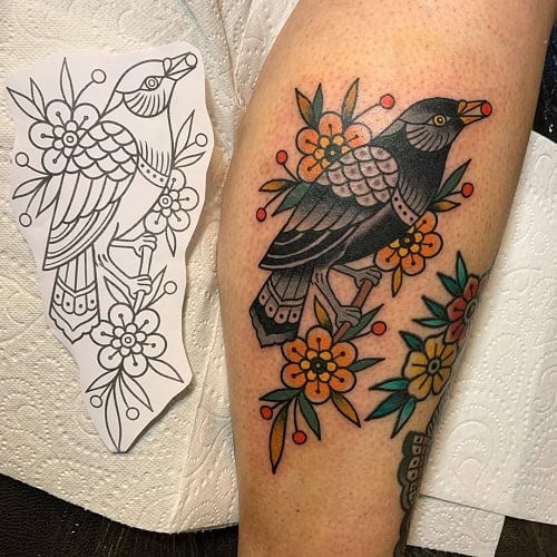 Black Bird Tattoo