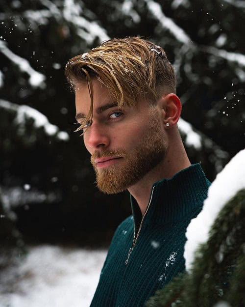 Blowout Haircut with Beard