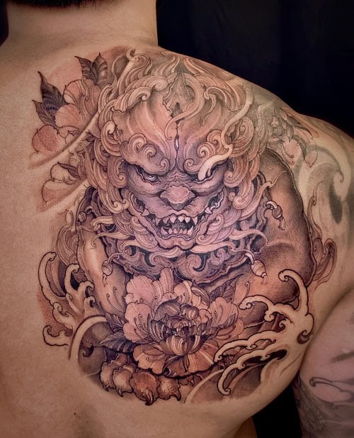 Chinese Back Tattoo