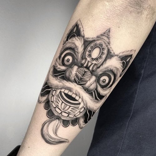 Chinese Lion Tattoo