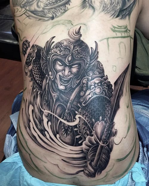 Chinese Warrior Tattoo