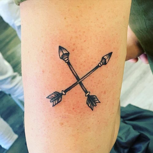 Crossed Arrow Tattoo