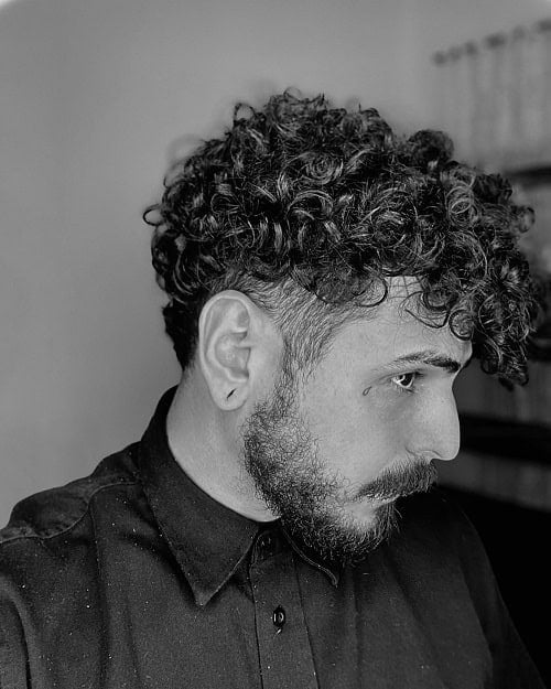 Curly Flat Top Haircut