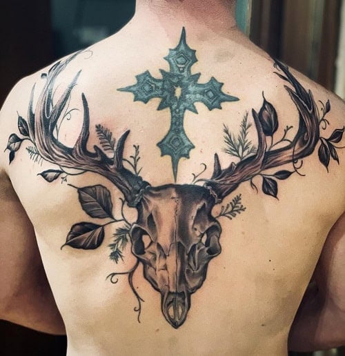 Deer Skull Tattoo