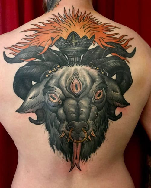 Demon Back Tattoo