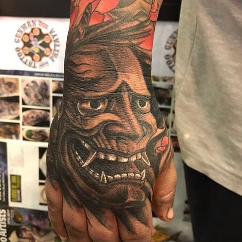 Demon Hand Tattoo