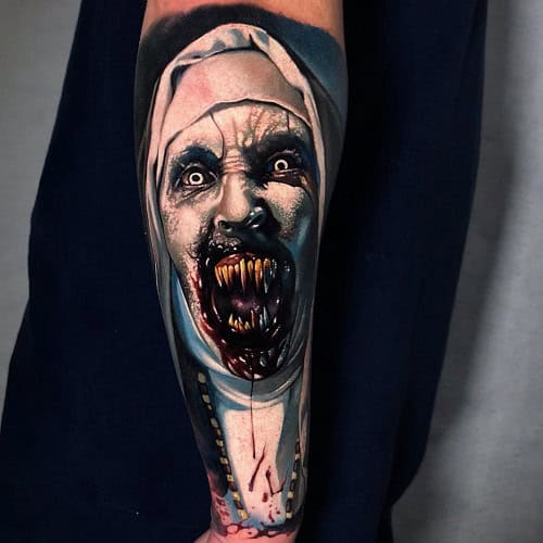 Demon Nun Tattoo