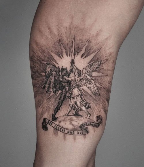 Flying Demon Tattoo