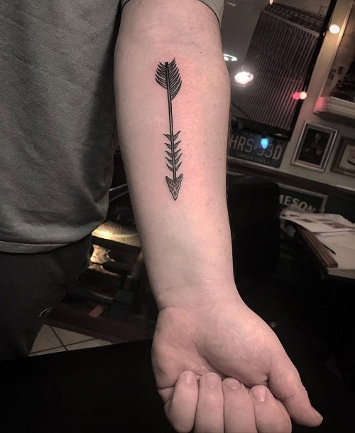 Forearm Arrow Tattoo