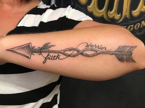 Infinity Arrow Tattoo