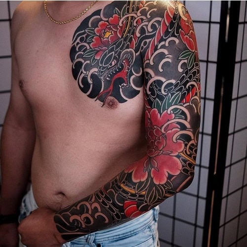 Japanese Style Nature Tattoo