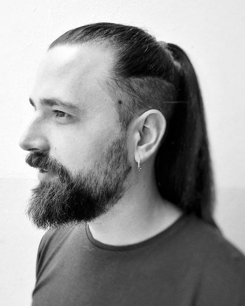 Long Hair with Fade