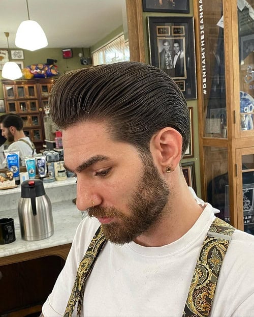 Pompadour with High Fade