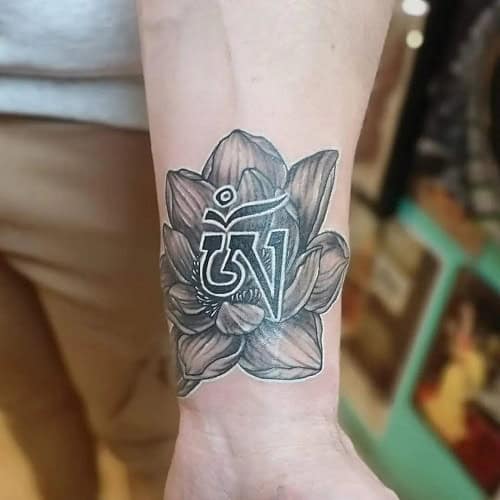 Sanskrit Wrist Tattoo