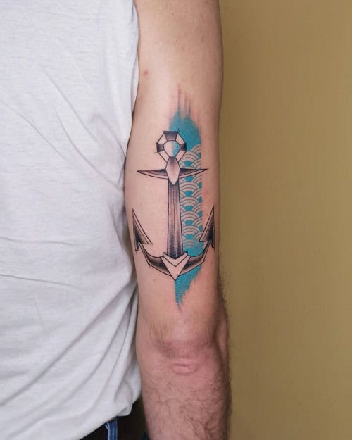 Simple Anchor Tattoo