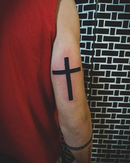 Simple Cross Tattoo