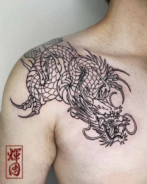 Simple Dragon Tattoo