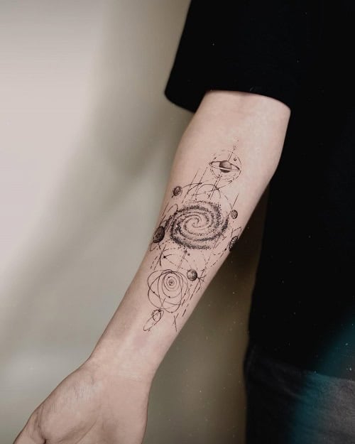 Simple Galaxy Tattoo