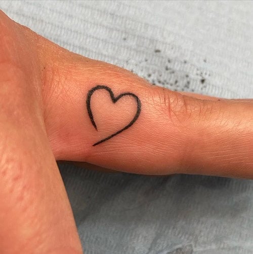 Simple Heart Tattoo