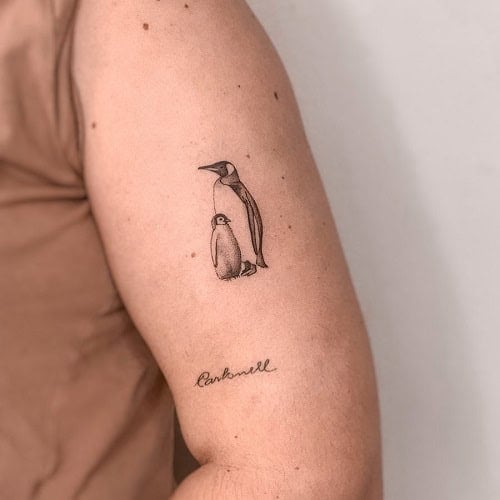Simple Penguin Tattoo
