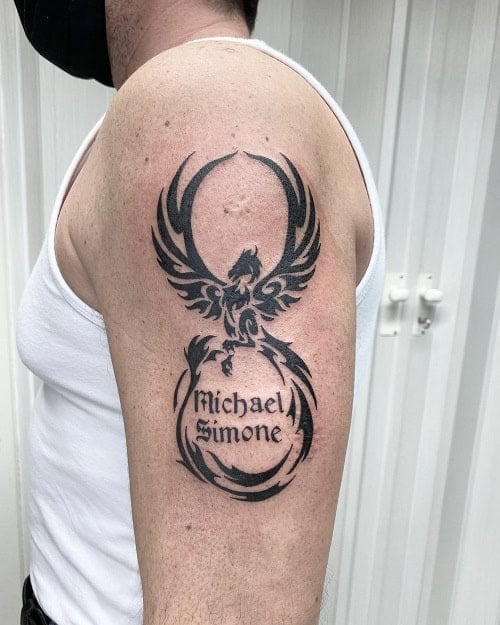 Simple Phoenix Tattoo