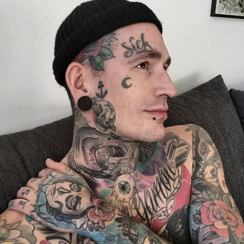 Skull Face Tattoo
