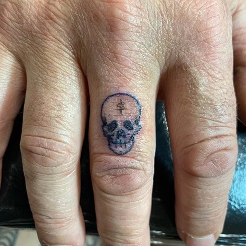 Skull Finger Tattoo