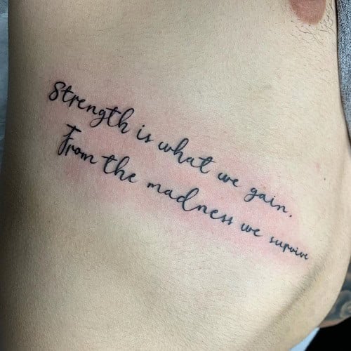 Small Lettering Tattoo