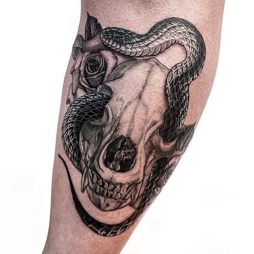 Snake Skull Tattoo