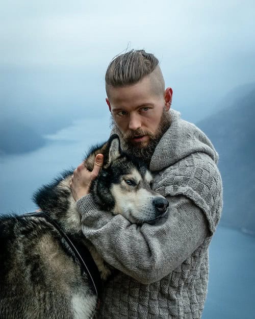 Top Knot with Beard