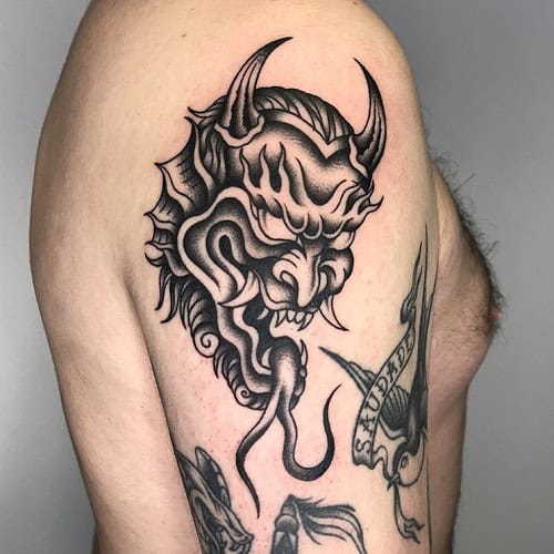 Traditional Demon Tattoo