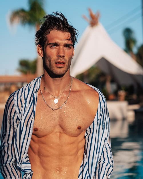 Wet Surfer Hair