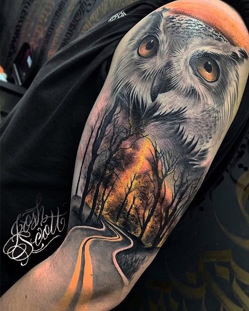 Winding Road Tattoo