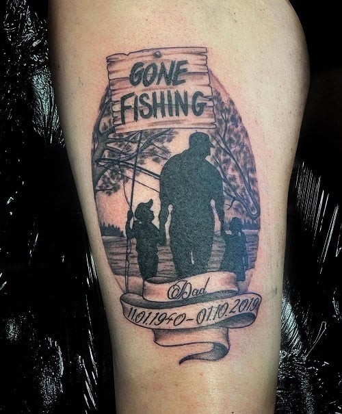 Fishing Memorial Tattoo