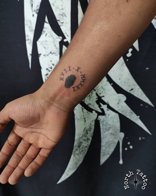Memorial Fingerprint Tattoo
