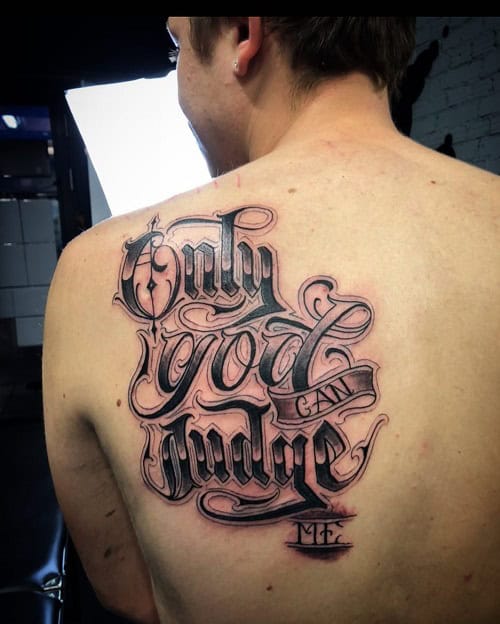 Only God Can Judge Me Tattoo