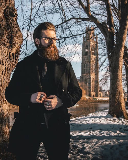 Pompadour With Long Beard