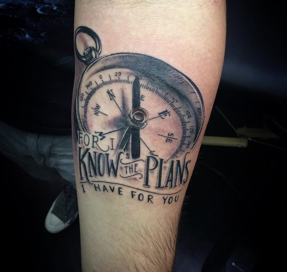 Religious Compass Tattoo