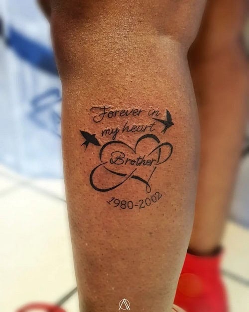 Simple Memorial Tattoo
