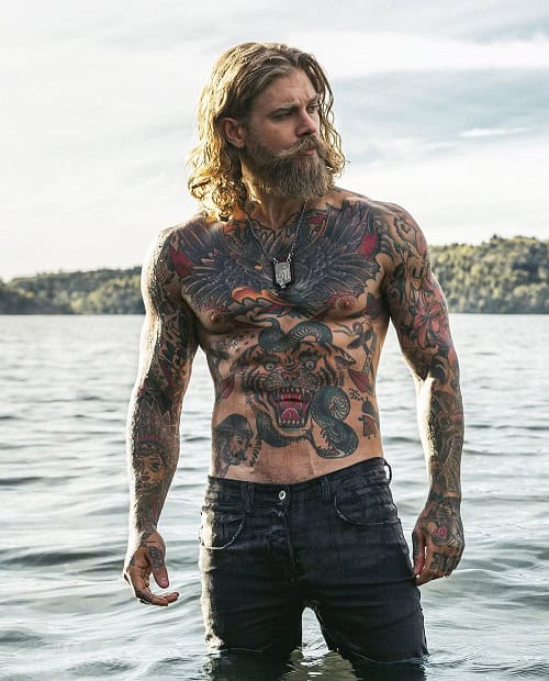 Viking Beard With Mustache