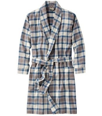 L.L. Bean Scotch Plaid Flannel Robe