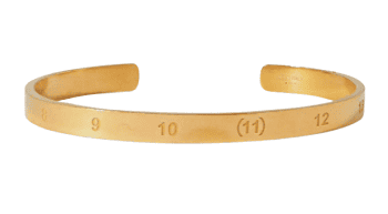 Maison Margiela Logo-Engraved Gold-Plated Cuff