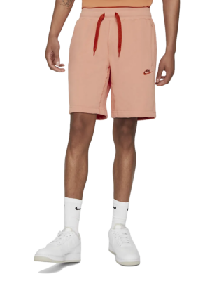 Person wearing men's sweat shorts 